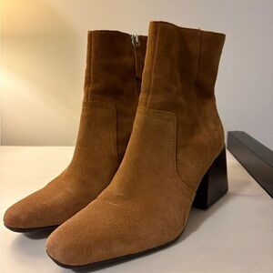 Blondo Brown Suede Ankle Booties